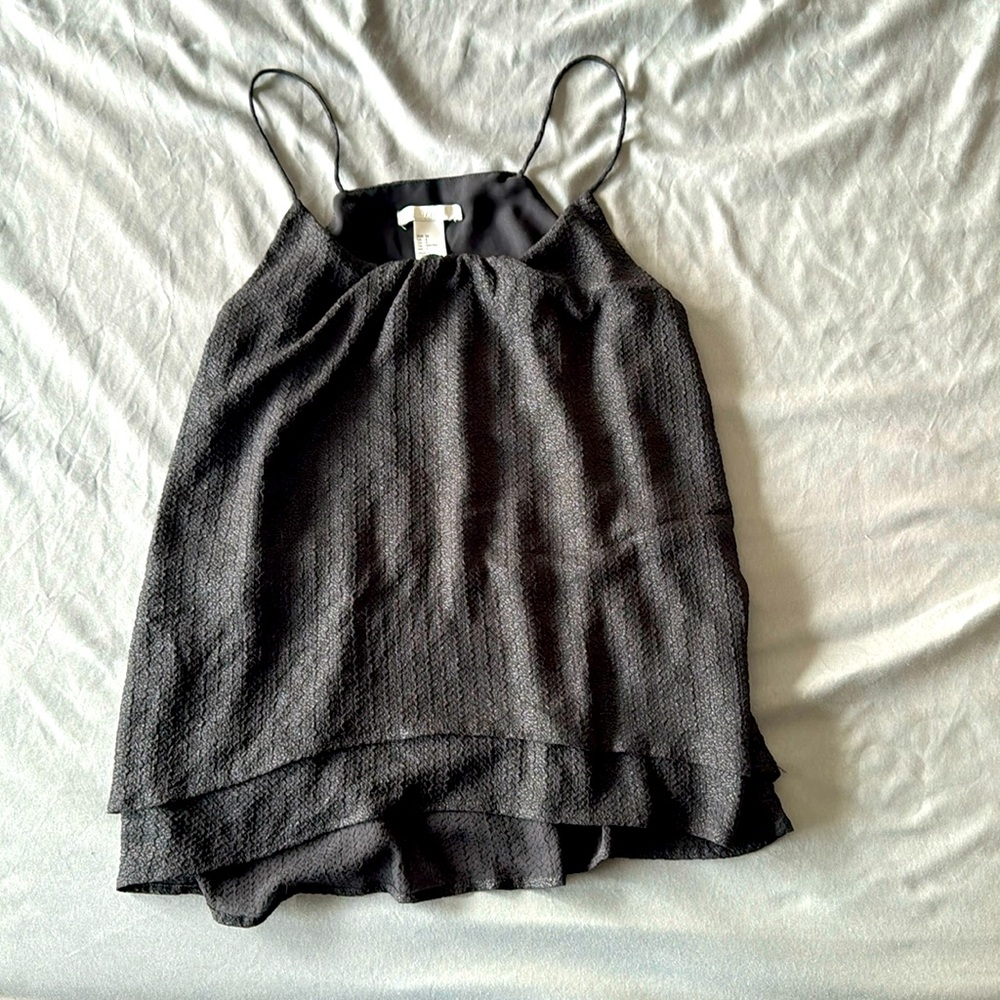 H&M Black Swing Cami sz US 2